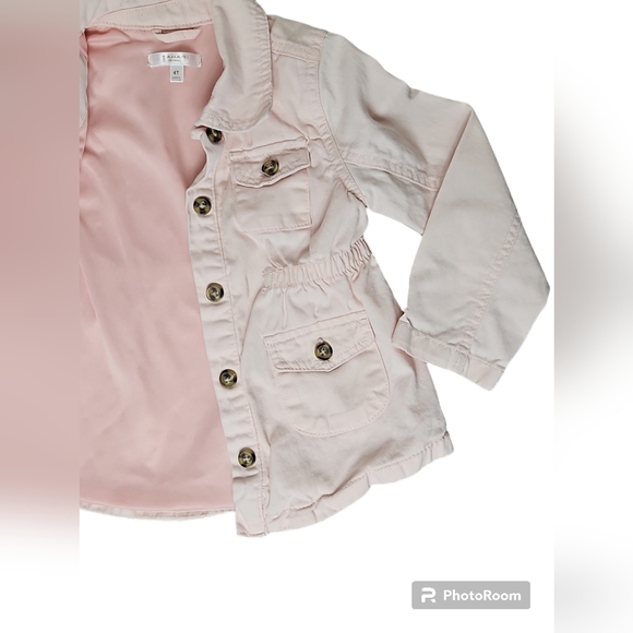 Tahari Toddler Pink Denim Jacket 4T - Picture 2 of 5